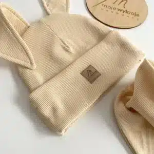 Czapka Króliczek czapka dziecięca handmade mojewykroje